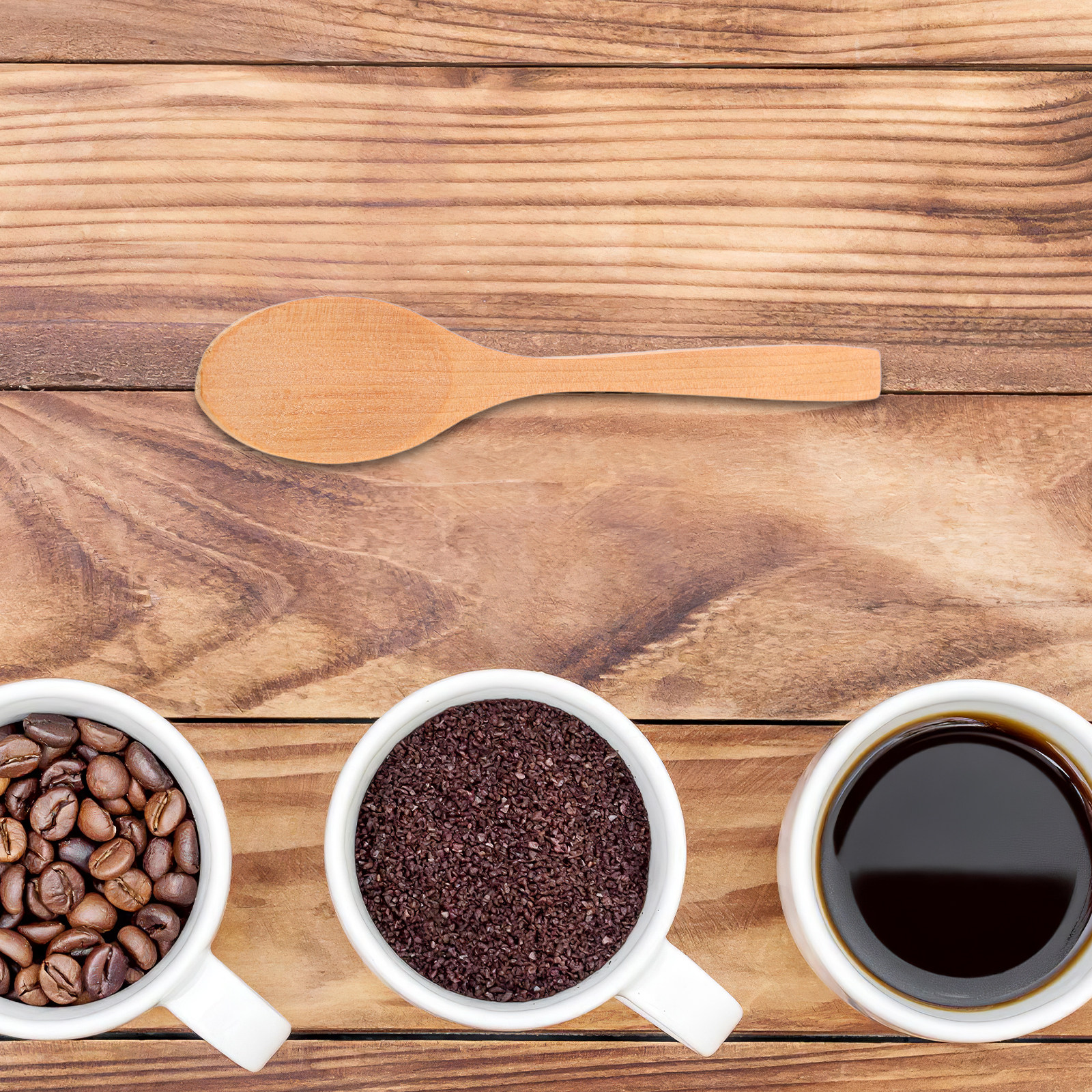 Sugar Scrub Coffee - 10Pcs Ice Cream Wooden Mini Teaspoons