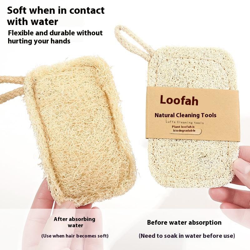 Natural Loofah Scrub Pad 6Pcs  - Body Loofah Natural ulasan dan harga