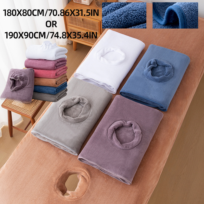1Pc Beauty Bed Sheet with Hole - Spa Wellness Center ulasan dan harga