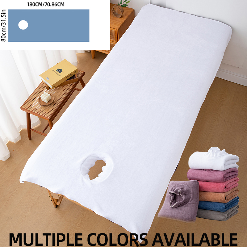1Pc Beauty Bed Sheet with Hole - Spa Wellness Center ulasan dan harga