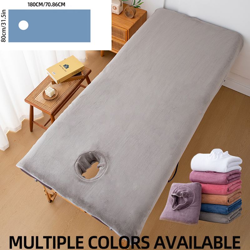 1Pc Beauty Bed Sheet with Hole - Spa Wellness Center ulasan dan harga