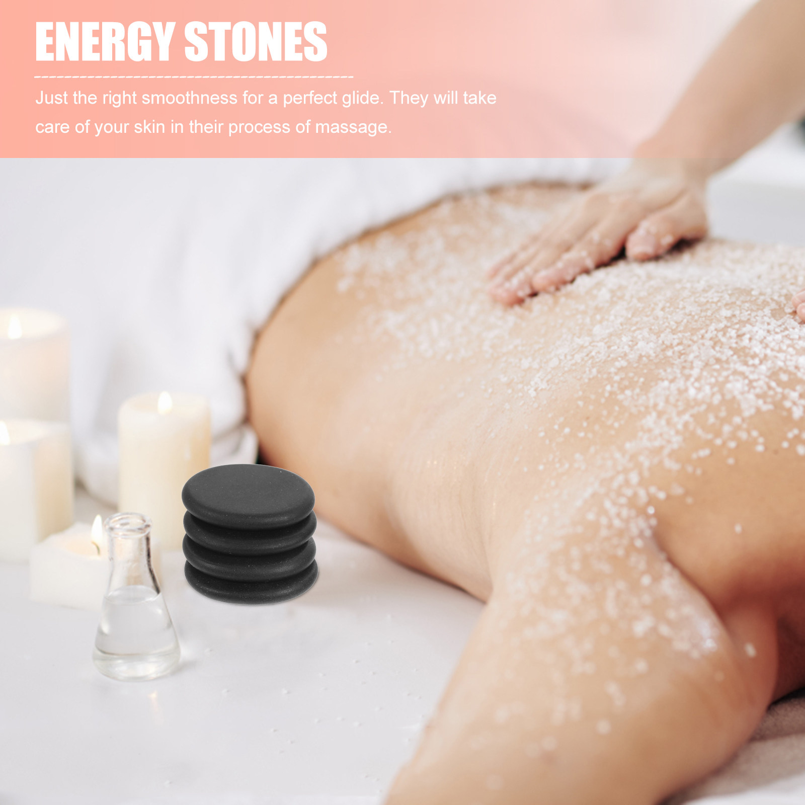 10Pcs Volcanic Hot Stones Natu - Spa Y Wellness ulasan dan harga