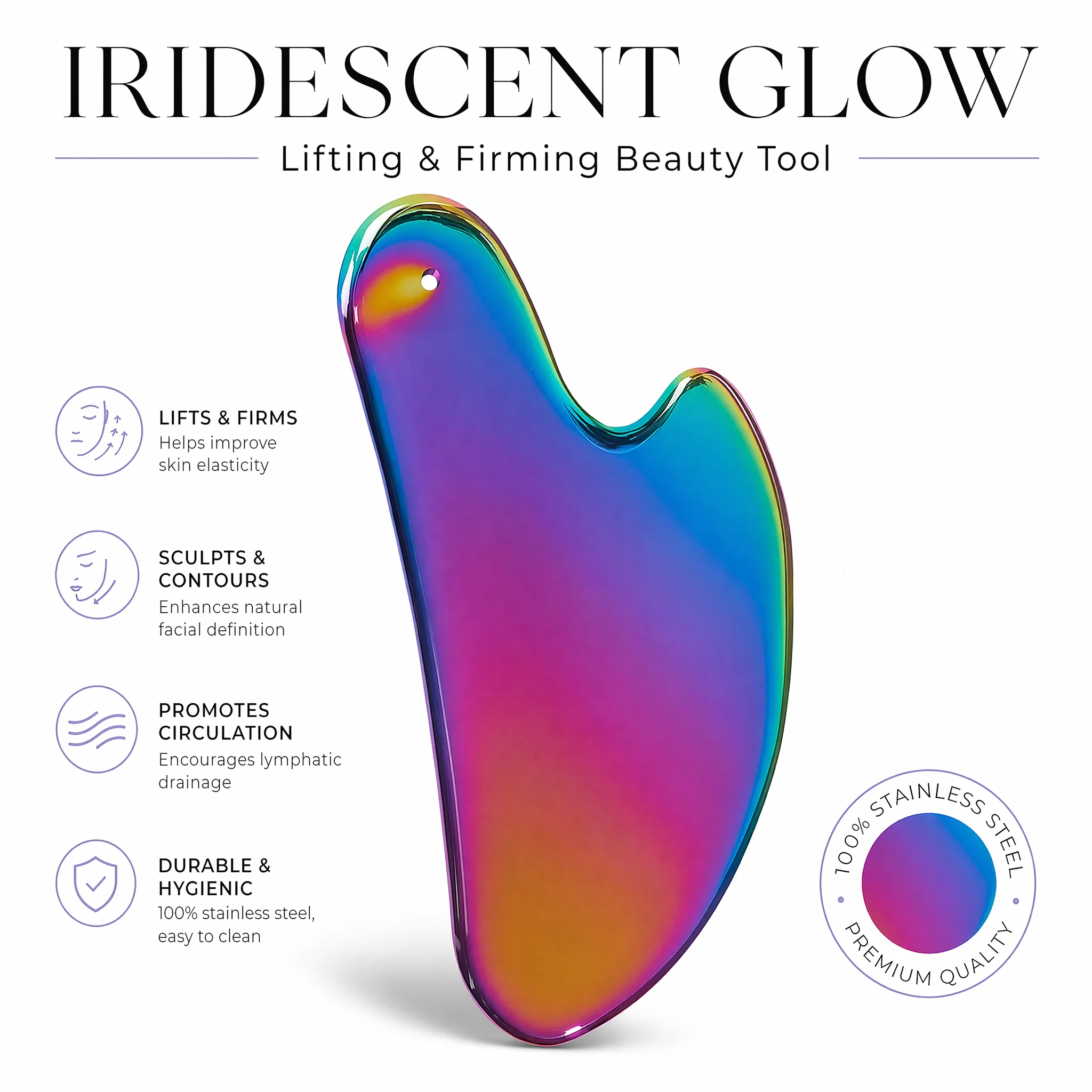 1Pcs Stainless Steel Gua Sha B - Spa Y Wellness ulasan dan harga