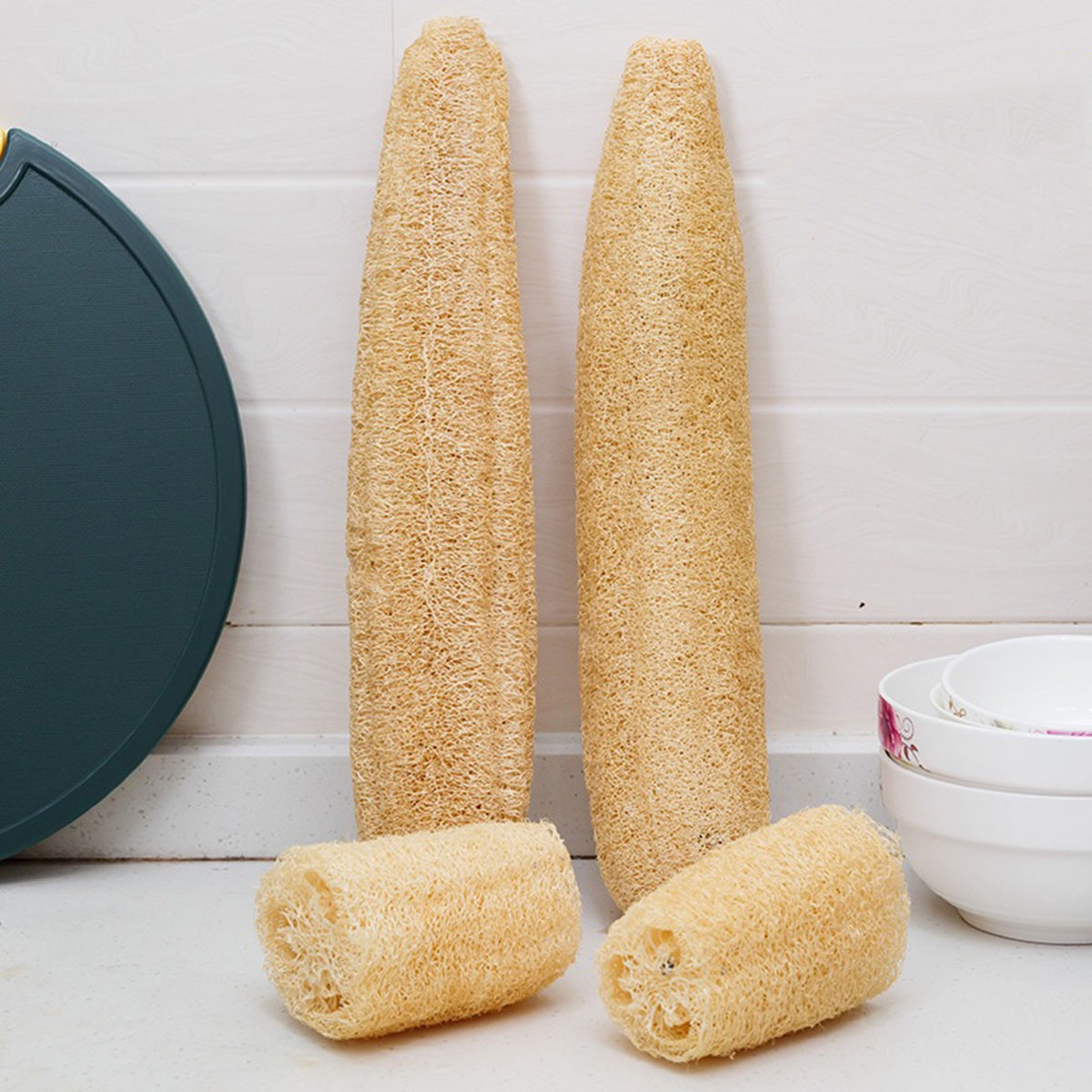 1pcs Natural Loofah Sponge Mul - Body Loofah Natural ulasan dan harga