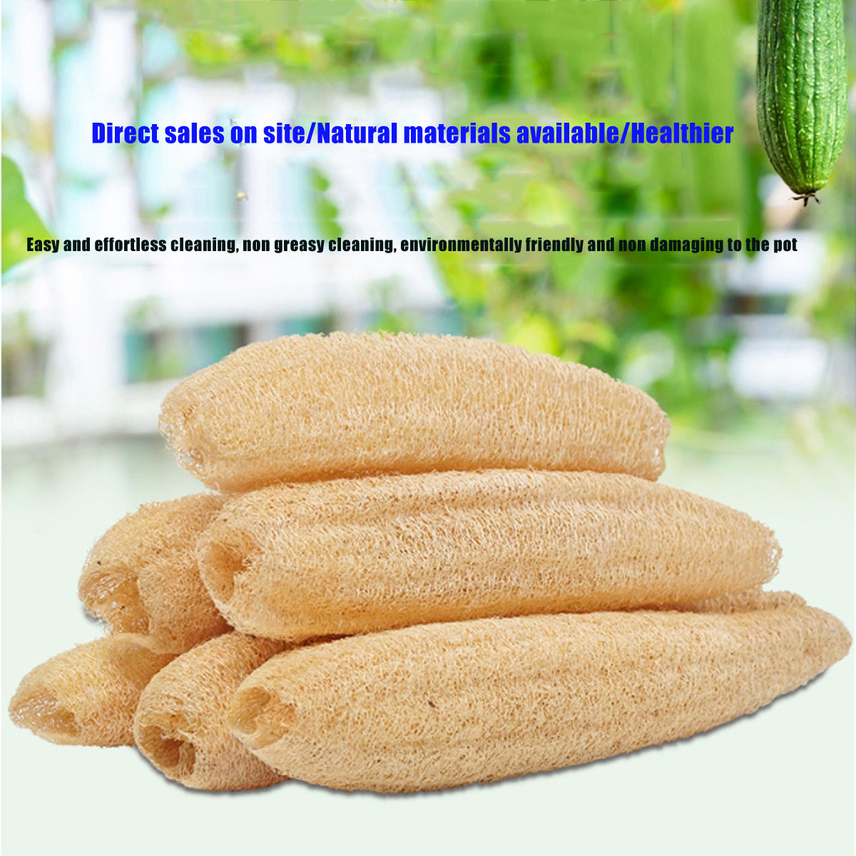 1pcs Natural Loofah Sponge Mul - Body Loofah Natural ulasan dan harga