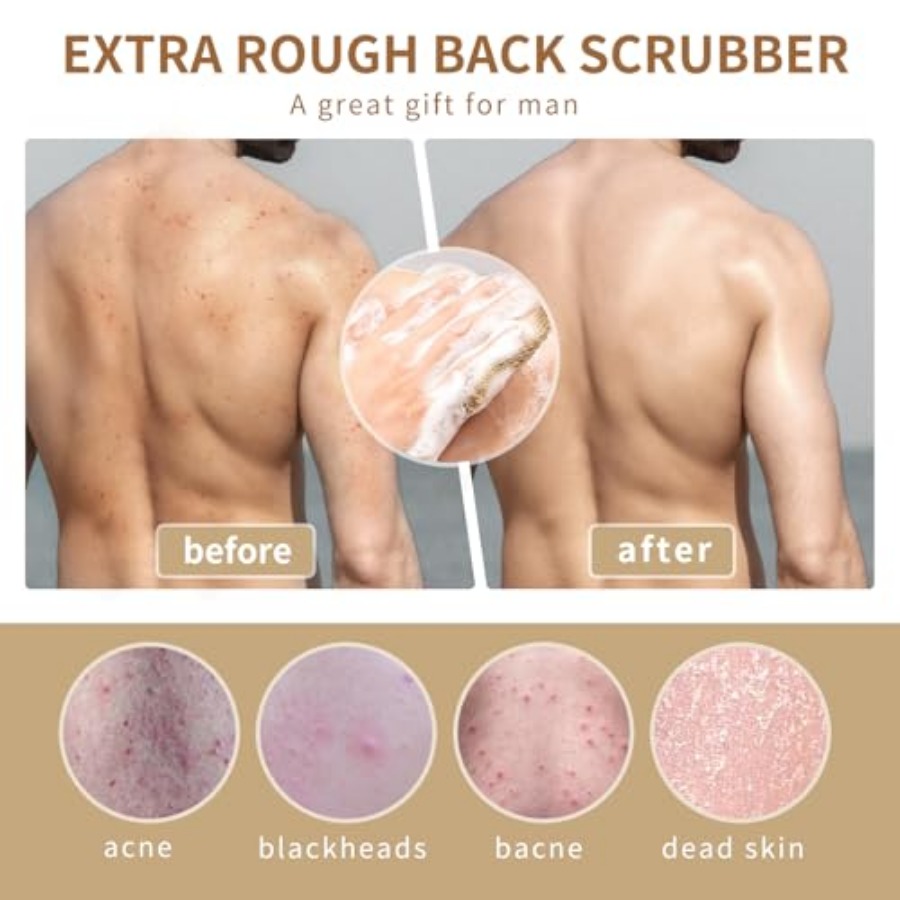 Extra Rough Exfoliating Back S - Body Loofah Natural ulasan dan harga