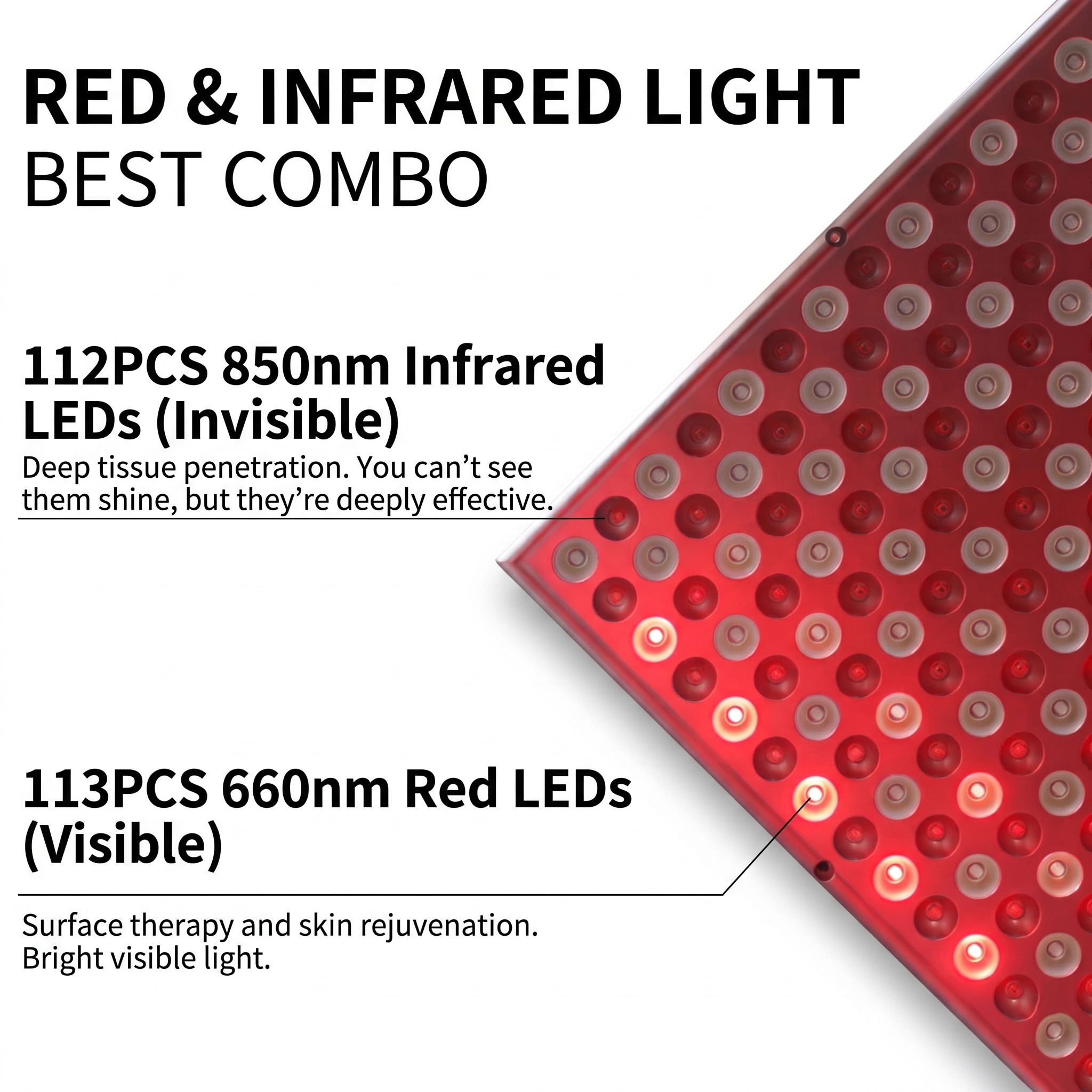 45W LED 660nm 850nm Red Near I - Spa Wellness Uk ulasan dan harga