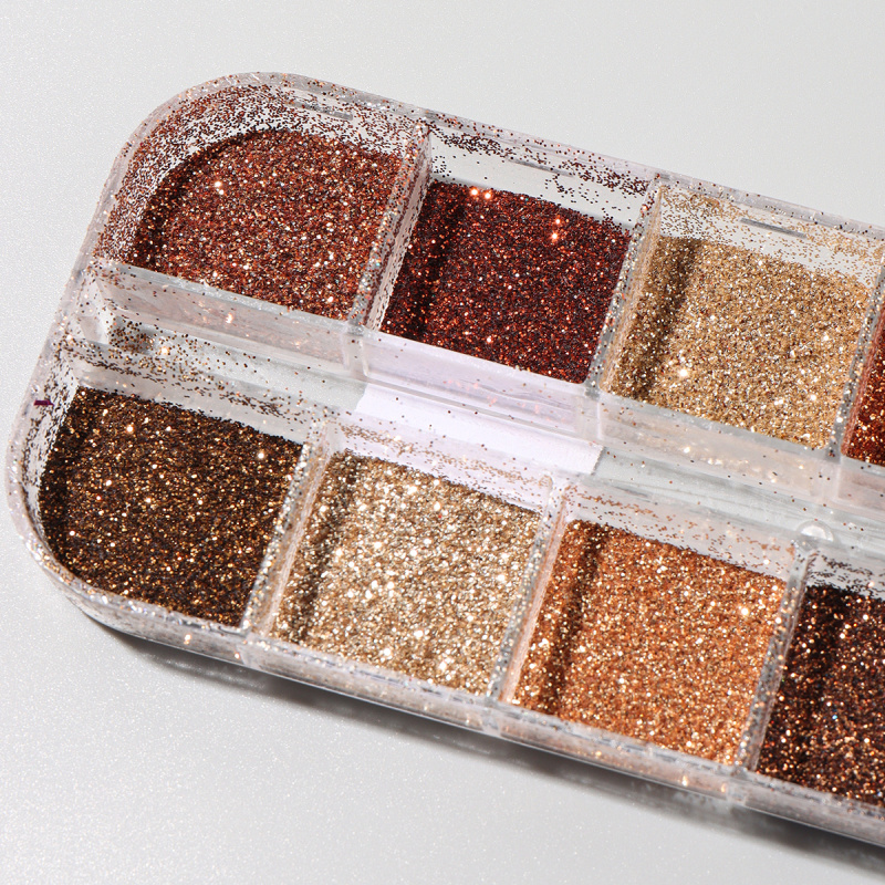 Shiny Coffee Brown Nail Glitte - Sugar Scrub Coffee ulasan dan harga