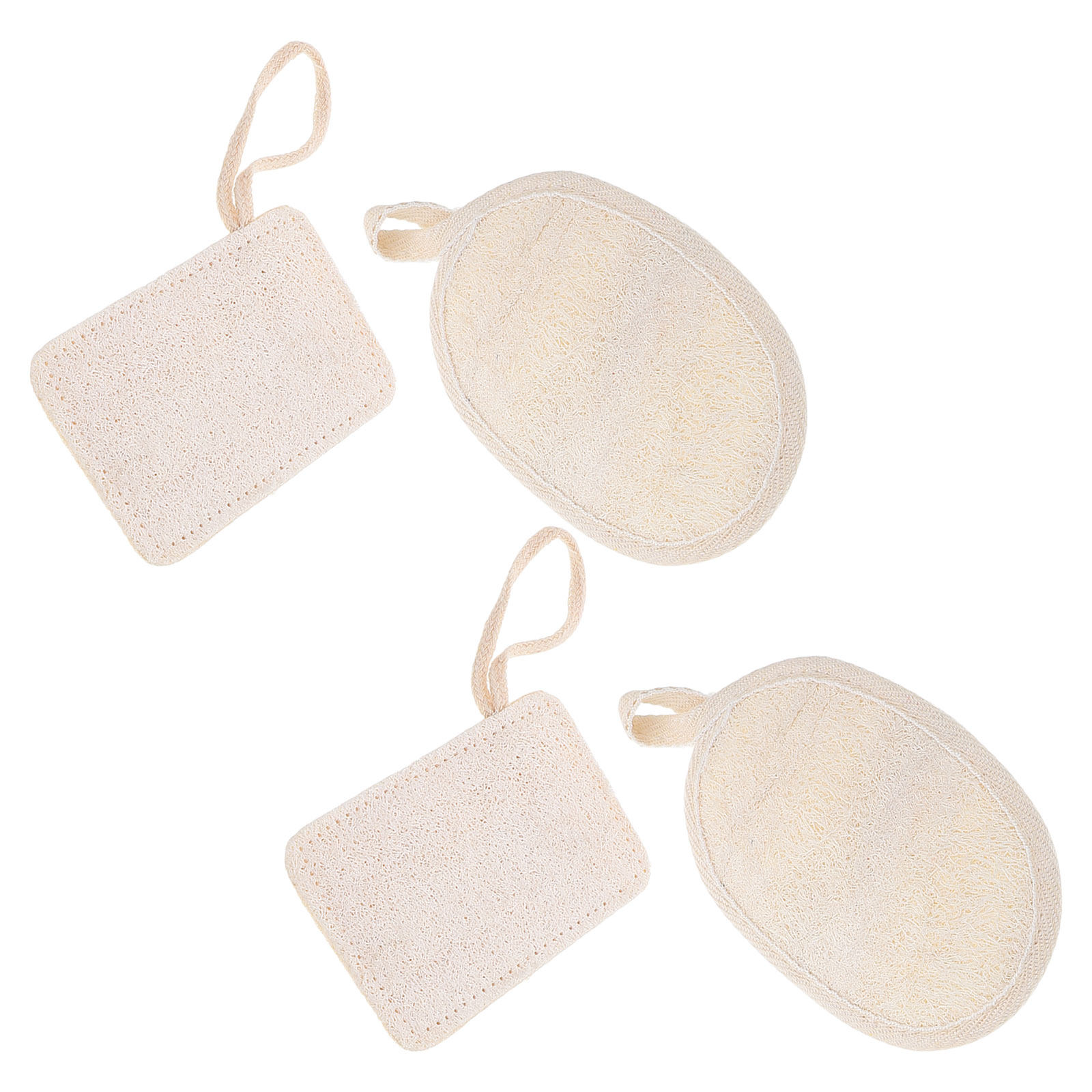 4Pcs Natural Loofah Bath Loofa - Body Loofah Natural ulasan dan harga